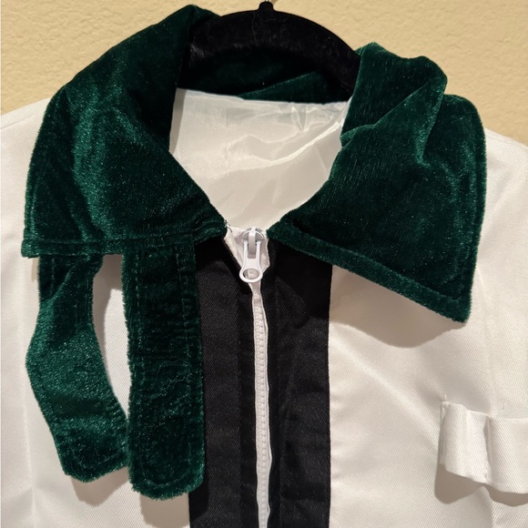 Stylish White and Black Men's Smokers Jacket - Picture 3 of 5